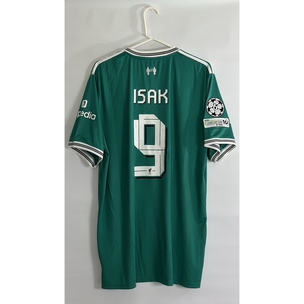 Adidas Liverpool FC Third Jersey 2025 2026 Green AEROREADY NWT Men's Size 5XL - Picture 2 of 9